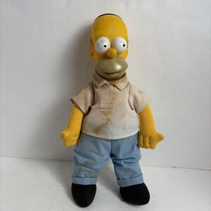 Vintage 1990 Homer Simpson Plush Doll 20th Century Fox Matt Groening Toy